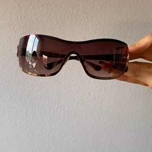 MICHAEL KORS Women's Sunglasses Gold and Brown Tiger Pattern